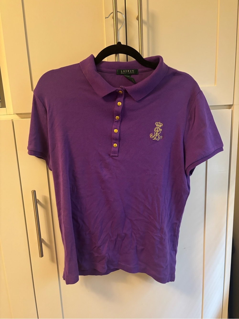 Lauren Ralph Lauren Purple Polo with Branded Tag